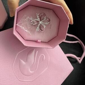 Swarovski hyperbola ribbon crystals brooch pin, NEW w box jewellery brooches